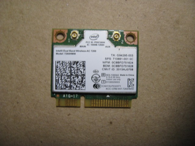 Контроллер Mini PCI-E Intel® Dual Band Wireless-AC 7260, другое фото